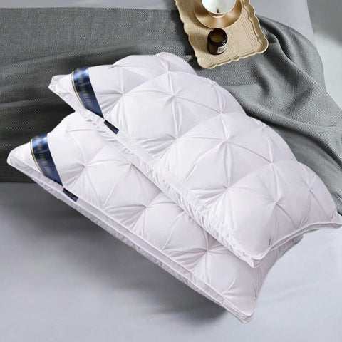 Queen Pillow 2-Piece Set, Queen 2-Piece Pillow, Suitable For Side Sleeping, Abdomen And Back Sleeping, Fluffy Down Instead Of Microfiber Filled Pillowsmother Day Gift
